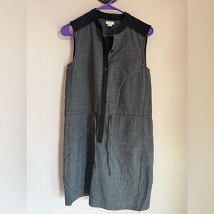 JCrew Drawstring Waist Shirt Dress XS